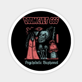 Psychedelic Baphomet Magnet